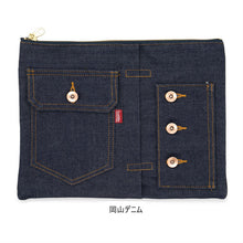 画像をギャラリービューアに読み込む, 【LUDDITE/ラダイト】デニムバッグインバッグB5 日本製ラダイトのこだわりとプライドが詰まった『オーセンティックデニム』シリーズ!!